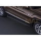 Пороги алюминиевые Rival Black New для Volkswagen Teramont 2018-2025